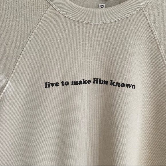 Bella + Canvas Fleece Collection LIVE TO MAKE HIM KNOWN Crewneck Sweatshirt - Picture 2 of 5